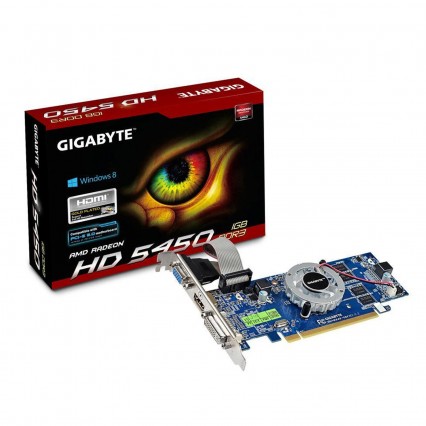 Gigabyte Radeon HD 5450 (GV-R545-1GI) 1GB PCI Express Graphics Card